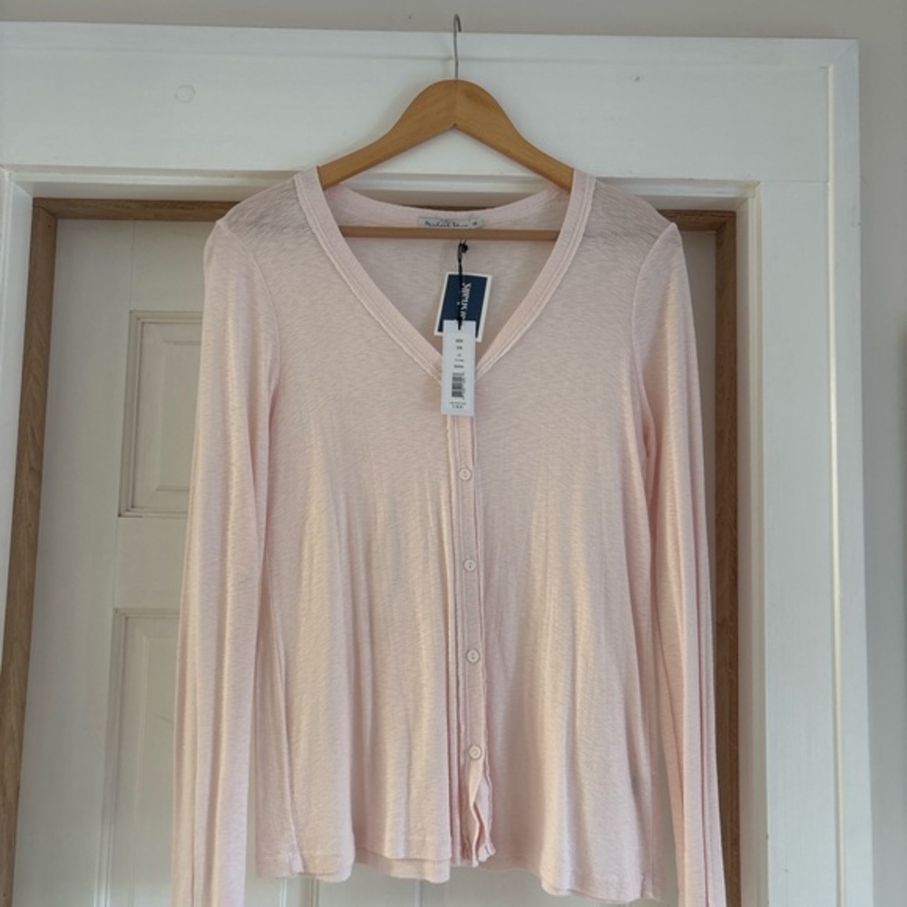 NWT Michael Stars Lyla Ballet Cardigan — Light Pink One Size Fits